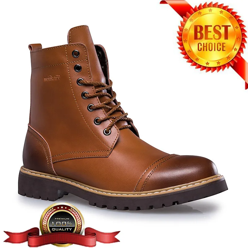 

Size 38-46 Motorcycle Boots Men Winter Sheos Genuine Leather Men Military Boots Warm Fur Winter Boots Male Black Men Footwear