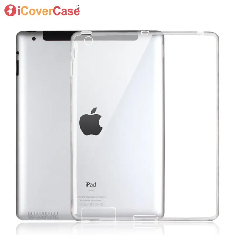 

Case For iPad 2 3 4 Soft Silicone Protective Cover Shell Clear TPU Case For Apple iPad 4 3 2 Transparent Tablet Accessory Coque