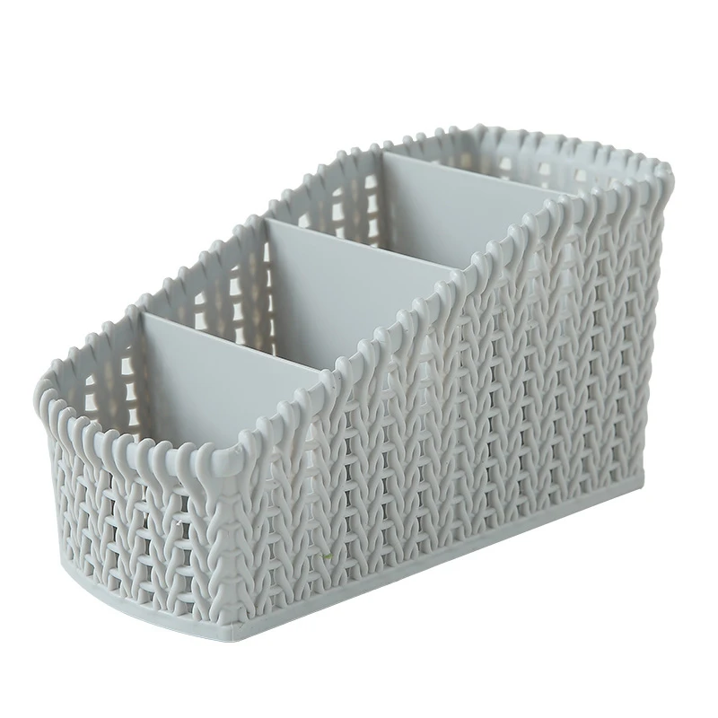 Storage Plastic Basket Box Bin Clothes Container Laundry Holder Home Organizer - Цвет: Светло-серый