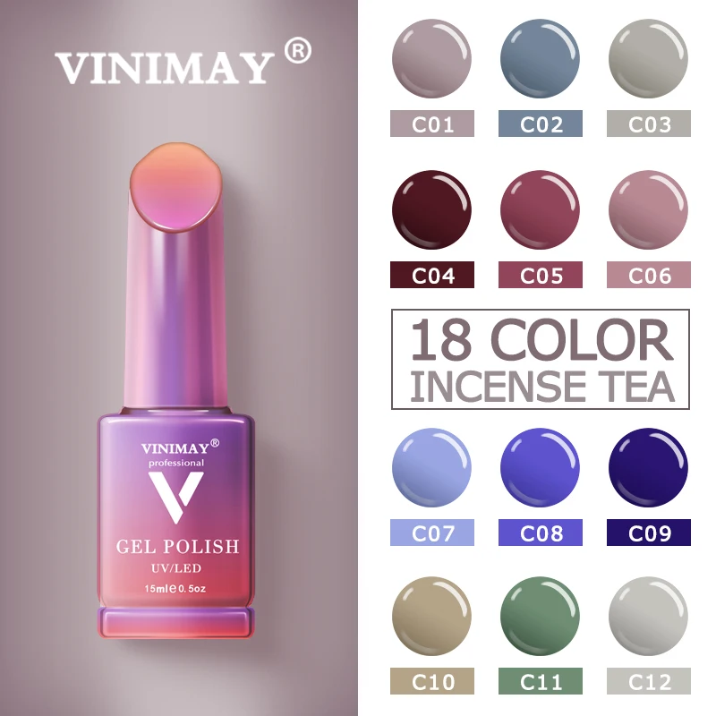 

VINIMAY Gel Nail Polish vernis semi permanant UV Soak Off Gelpolish Nail Art Design Gel Varnish Manicure Nails Gel Polish Lacque