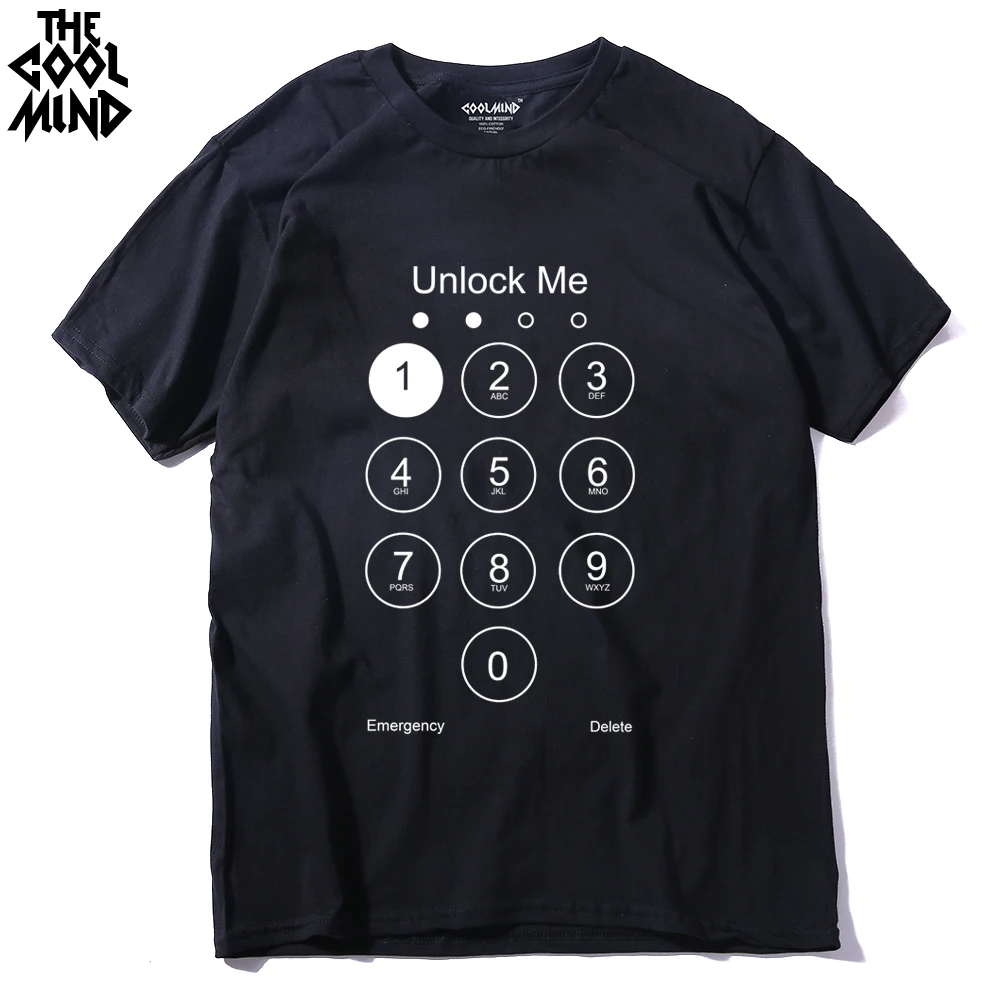 THE COOLMIND 2022 Summer Design  Funny Unlock Men T  shirt  