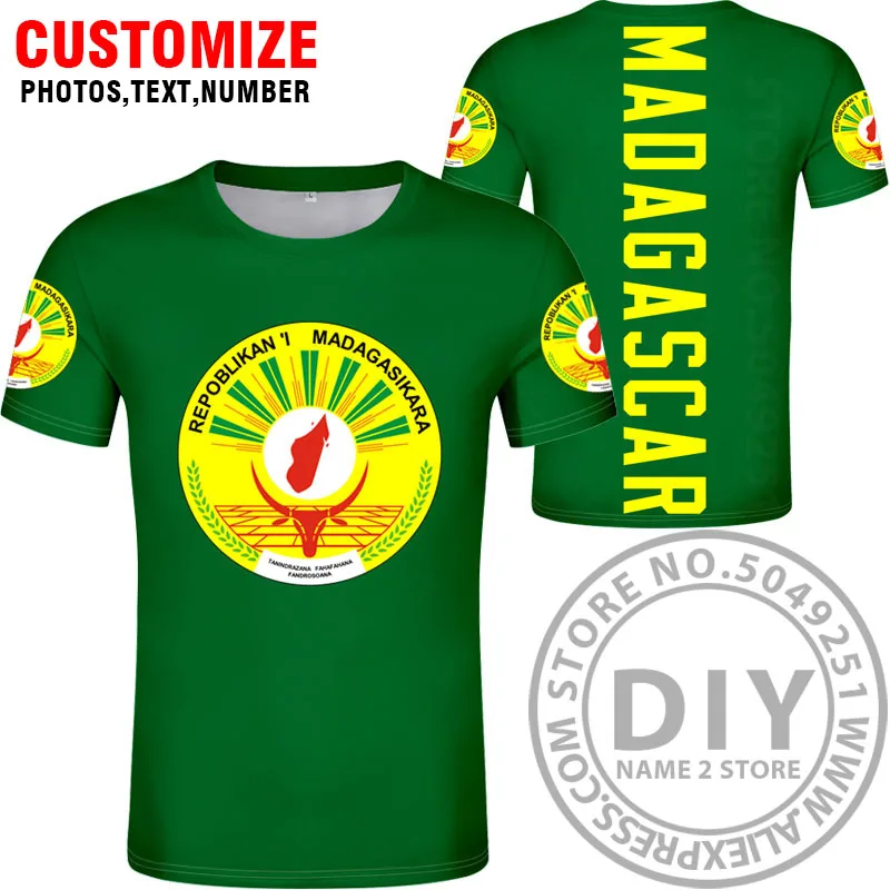 Мадагаскарская футболка «сделай сам»; изготовление под заказ; имя; номер; mg; nation flag mg malagasy; французская страна; одежда с логотипами - Цвет: Style 10