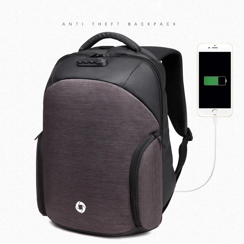 

OZUKO Backpack Men Travel Bag Laptop Anti-thief Multifunctional Waterproof Backpack Rain Cover School Computer Large Capacity