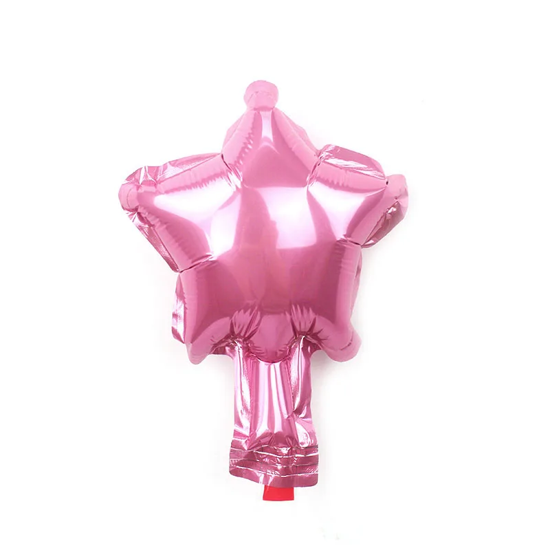 20 шт./лот 5 дюймов звезда воздушный шар разноцветный " маленькая милая звезда воздушный шар из фольги для украшения дня рождения свадебные принадлежности - Цвет: 5inch  pink