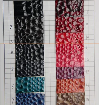 

30 yards high quality stone grian shiny synthetic PU leather fabric/ faux leather material for handbag, furniture, belt. shoes