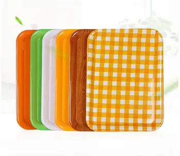 

Melamine tableware rectangular plates Restaurant fast food bread cake plastic tray melamine porcelain imitating plate SN724