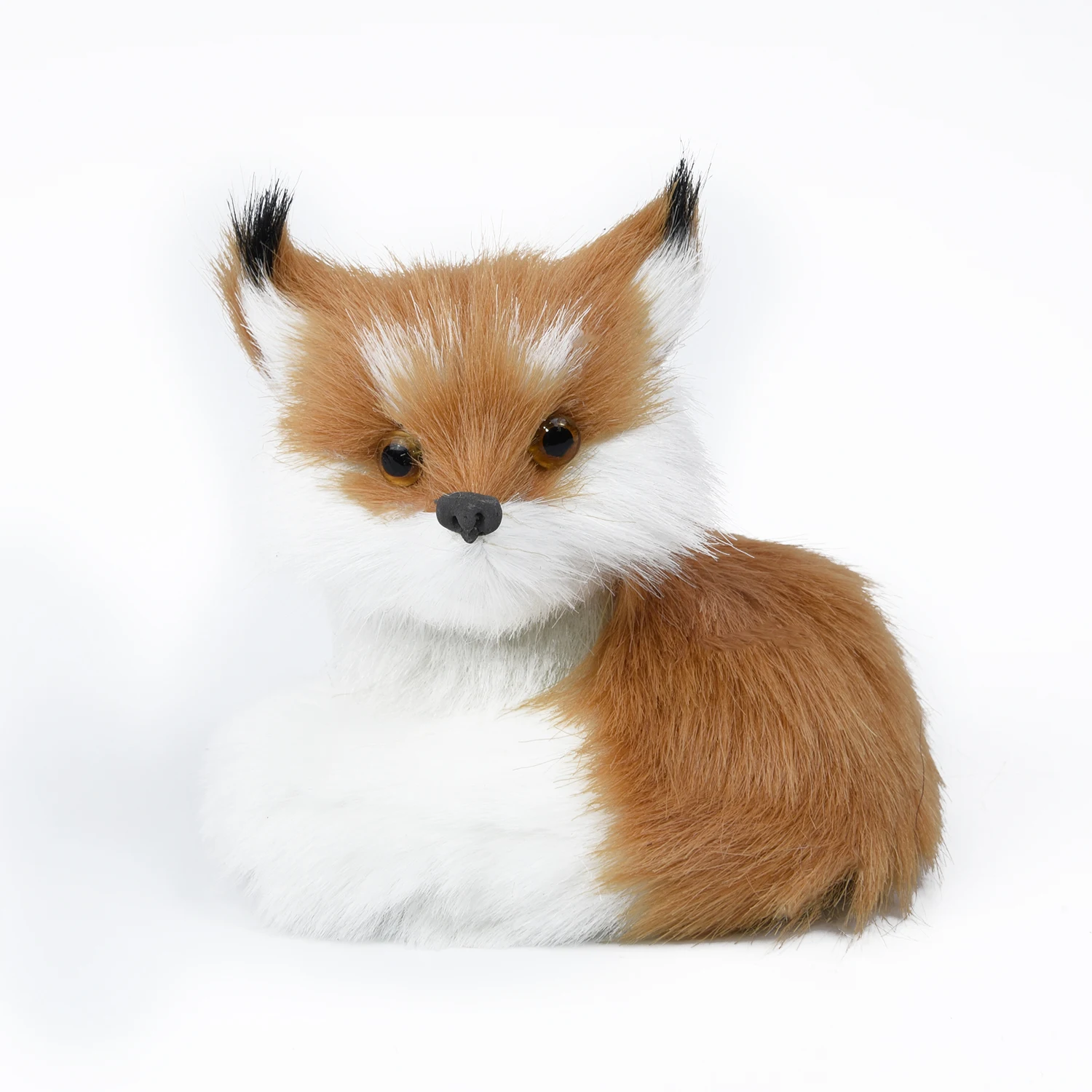 

Cute Little Fox Model Toy Childrens Toy Christmas Party Home Decoration Gift 1X