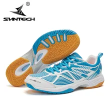 Suntech Мужская обувь для игры в бадминтон высокое качество анти-скользкие легкие кроссовки кружева держатель технология дышащая Спортивная обувь