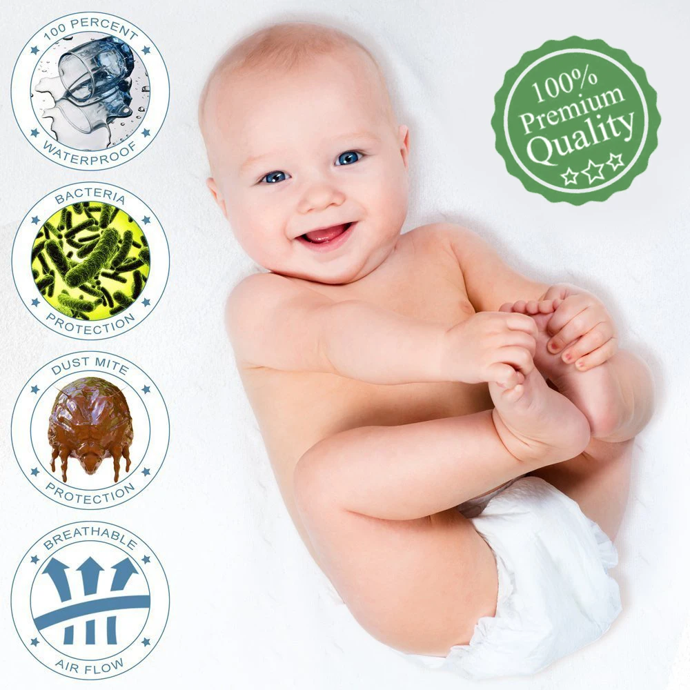  160X200 Cotton Terry Matress Cover 100% Waterproof Mattress Protector Bed Bug Proof Dust Mite Mattr