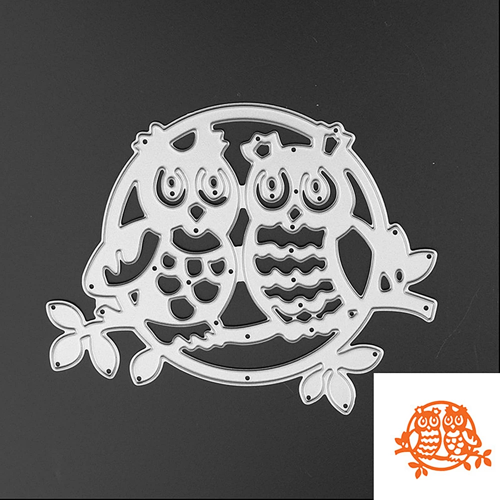 

Frame Owls Metal Cutting Dies Stencils for DIY Scrapbooking Photo Album Decorative Embossing DIY Crafts Paper Cards Dies
