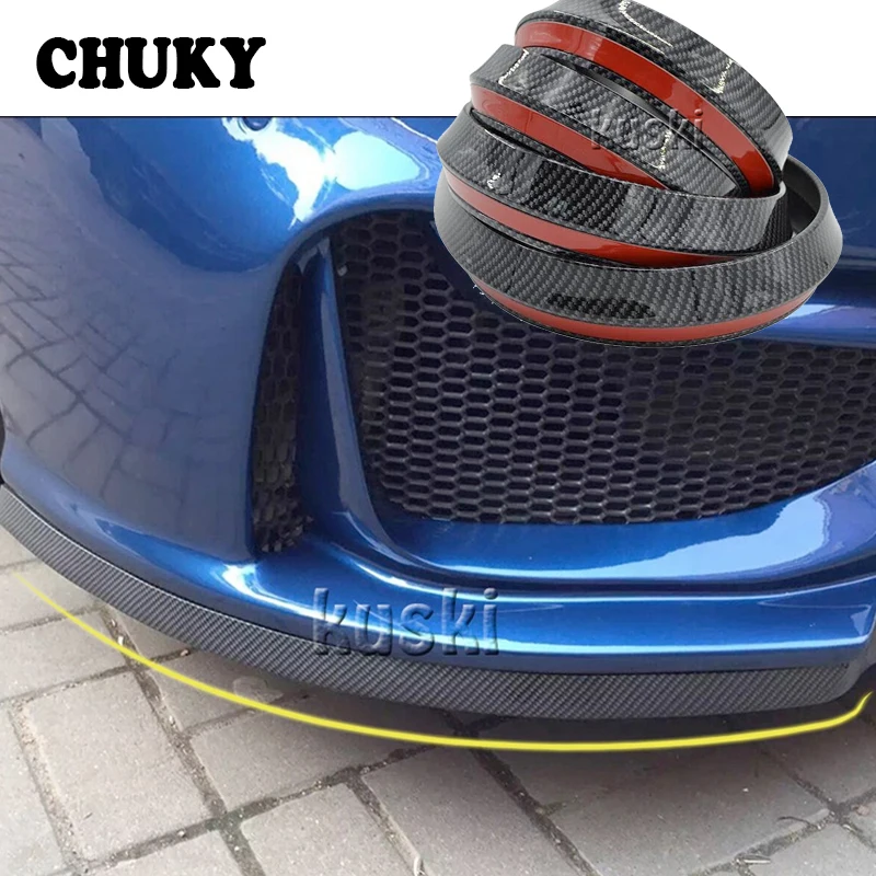 

Car Stickers 2.5m Car Front Chin Spoiler Rubber Strip For Honda Civic Accord CRV Fit Renault Megane 2 3 Duster Clio Alfa Romeo