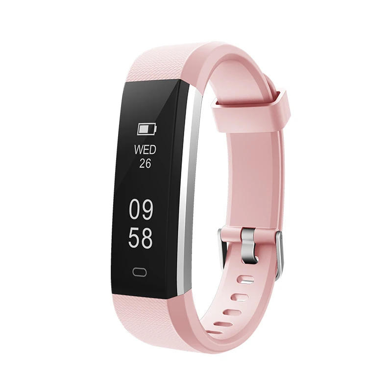 

Activity Tracker, Slim Fitness Tracker Watch, Touch Screen Bluetooth Pedometer Smart Bracelet with Anti-lost Strap for Android