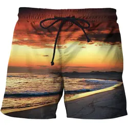 2019 новые быстросохнущие летние мужские пляжные шорты с 3d принтом для серфинга Siwmwear Бермуды для плавания для мужчин спортивные мужские