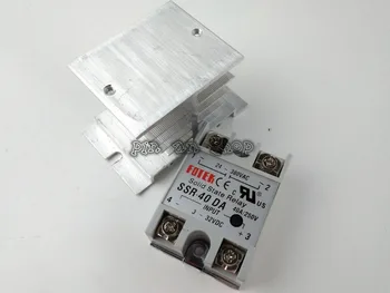 

1PCS SSR40DA SSR-40DA Manufacturer 40A ssr relay,input 3-32VDC output 24-380VAC