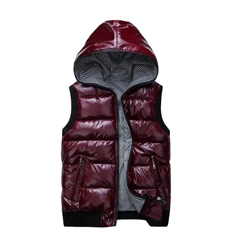 winter female women warm coat sleeveless hooded ja