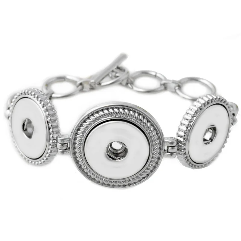 ginger snaps button bracelet charm 3 Buttons Bracelets Adjustable Fit