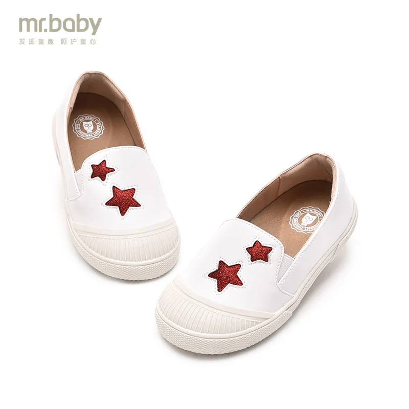 

Mr.baby casual children's shoes 2018 spring and autumn new soft bottom men and women white shoes children's sports shoes
