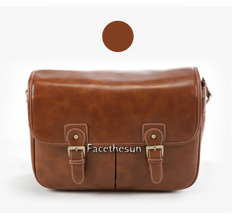 Vintage PU Leather camera shoulder bag KM001-15