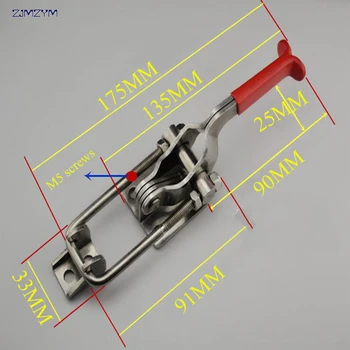 

Holding capacity 350KG Hasp Fastener, Toggle Latch, Hasp Catch - Trailer Industrial