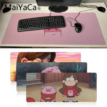 

Maiyaca Hot Sales Gravity Falls pig Natural Rubber Gaming mousepad Desk Mat Gaming Pad mouse Gamer To Laptop Keyboard pad