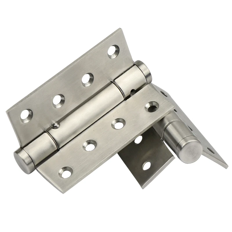 4 Inch Stainless Steel Stealth Door Hinge Spring Automatic Closing Multi Function Closed Door Bi-directional Back Hinge 2pcs