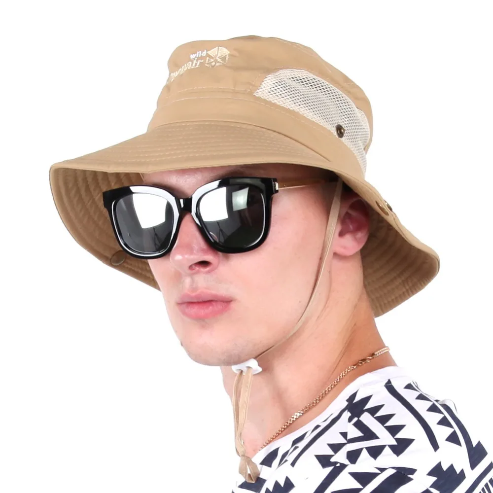 Men Solid font b Hiking b font Hats Sun Protection font b Hiking b font Bucket