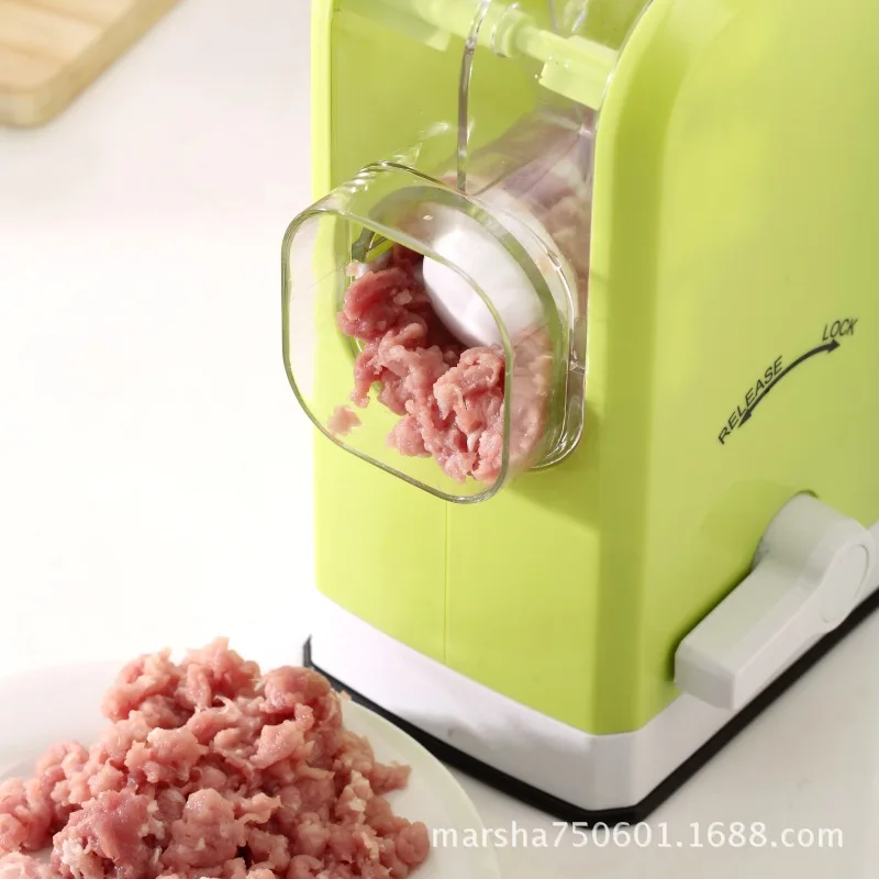 

Household manual meat grinder handle multifunction stainless steel Blade mill MINI Meat Mincer vegetbale pepper cutting machine