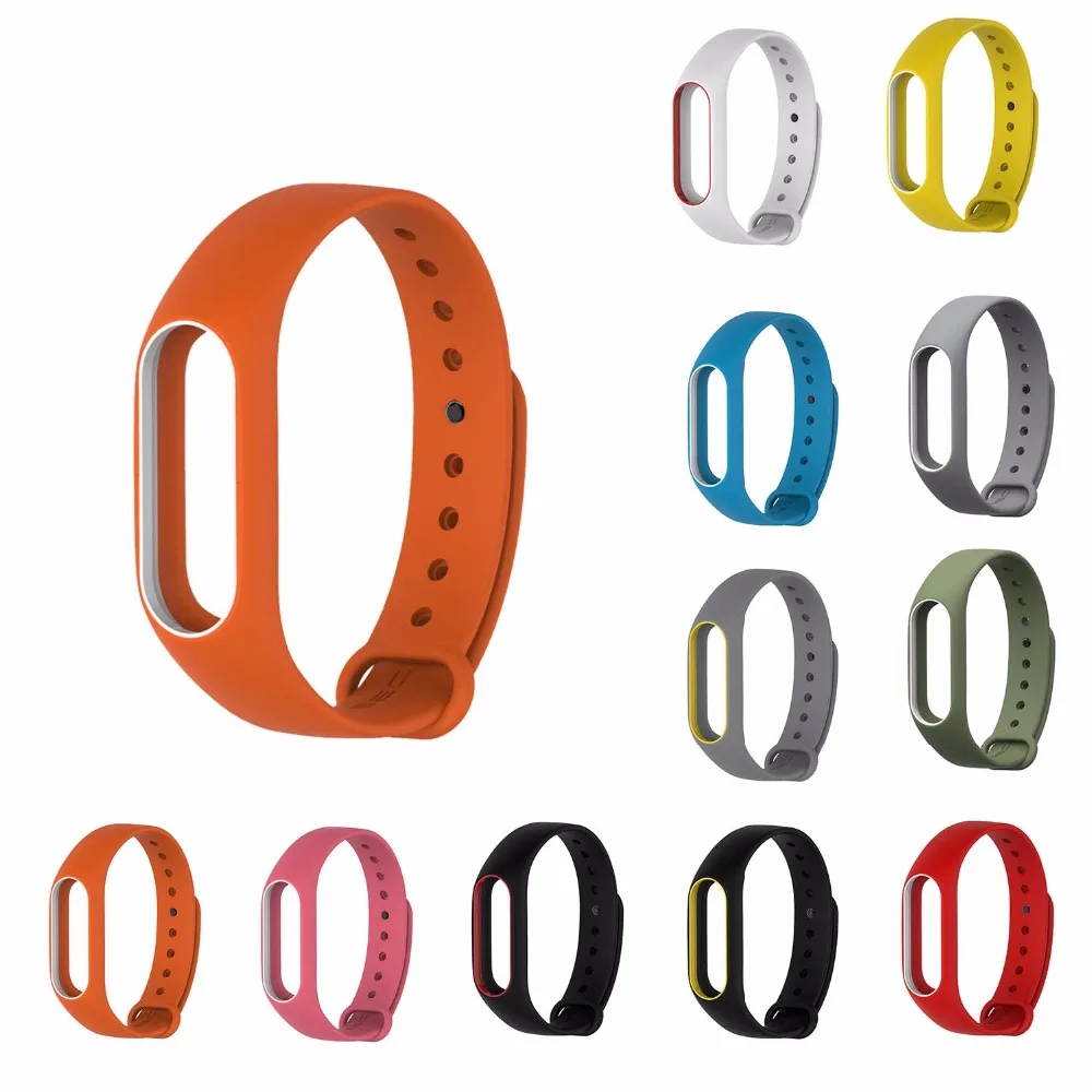

Silicone Xiaomi Mi Band 2 Strap Bracelet Mi 2 Colorful Strap Wristband Replacement Smart Band for Mi Band 2 Accessories