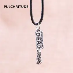 PULCHRITUDE 6 шт. письмо очарование любви кулон скрученный Плетеный веревку черный кожаный ожерелье цепочка Серебряная застежка строка веревка