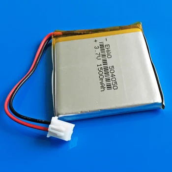 

JST XHR 2.54mm 2pin 504050 3.7V 1500mAh Rechargeable battery lipo Lithium polymer for MP3 GPS DVD bluetooth camera Keyboard MP4