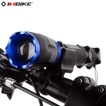 Inbike T6 bicycle lamp headlight mountain bike flashlight ride light Led Bicycle Front Light Cycling Flash bicycle accessories
