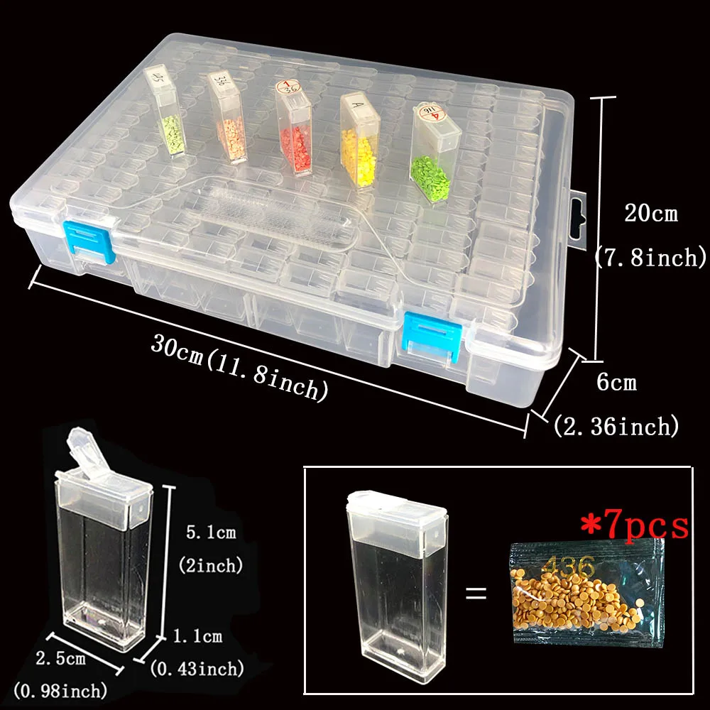 112 шт., регулируемые аксессуары для алмазной живописи, контейнер для инструментов, коробка для хранения, коробка для алмазной живописи, Daimond, аксессуары для рисования