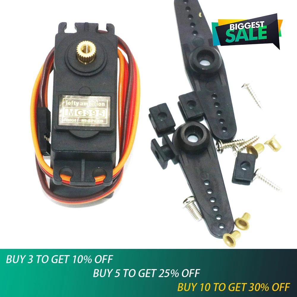 

1pcs lofty ambition MG995 55g Servos Digital Metal Gear rc car robot Servo