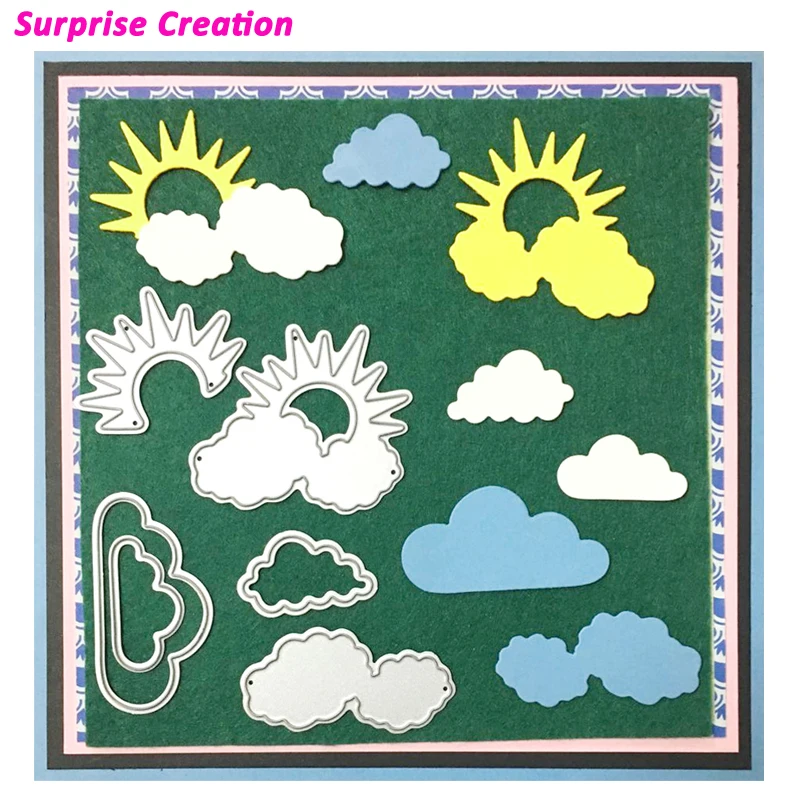 

Surprise Creation Cutting dies Sun & cloud Scrapbook Craft Metal Dies DIY Stencil