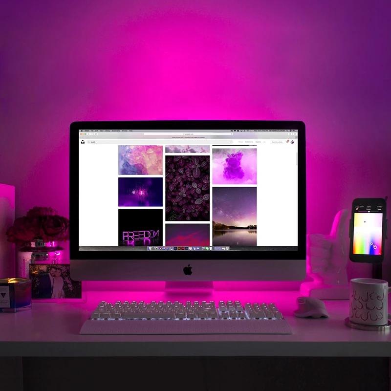 HKZZI USB светодиодный мини 3 кнопочный контроллер 5050 RGB липкая градиентная полоса