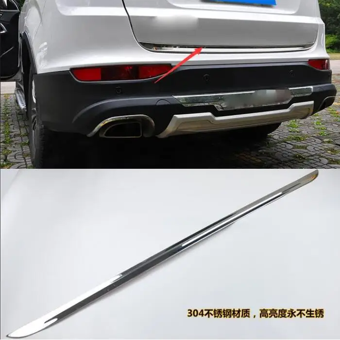 

car-styling case For Chery Tiggo 5 2014 2015 2016 Car bumper Sticks body styling Rear door tailgate frame plate trim lamp
