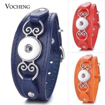 

10pcs/lot Snap Jewelry Genuine Bracelet Buckle Heart Black Adjustable Fit 18mm Interchangeable Button Charms Jewelry NN-606*10