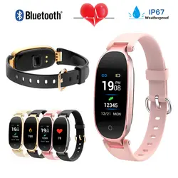 S3 Plus Смарт-часы цветной экран водонепроницаемый Женский Смарт-браслет монитор сердечного ритма Smartwatch inteligente для Android IOS