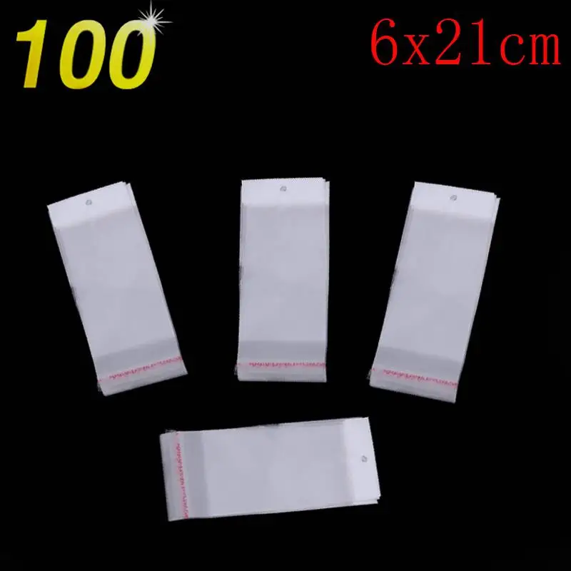 

6x21 cm clear sweets cookies lollipops cake cellophane Bags packaging candy Cookie Plastic New for the wedding 100pcs