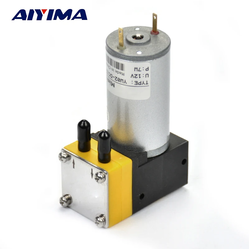 AIYIMA 1pcs Mini Air Pump DC12V 50Kpa DC Micro Vacuum Pumps Air