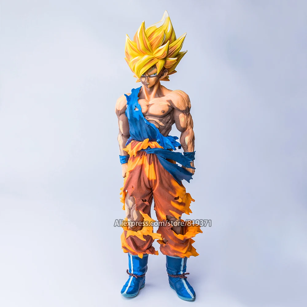 34 см Dragon Ball Z Master Stars Piece Сон Гоку Супер Саян специальный цвет ver. Фигурка "Dragon Ball" действие Figuras игрушка для игрушек