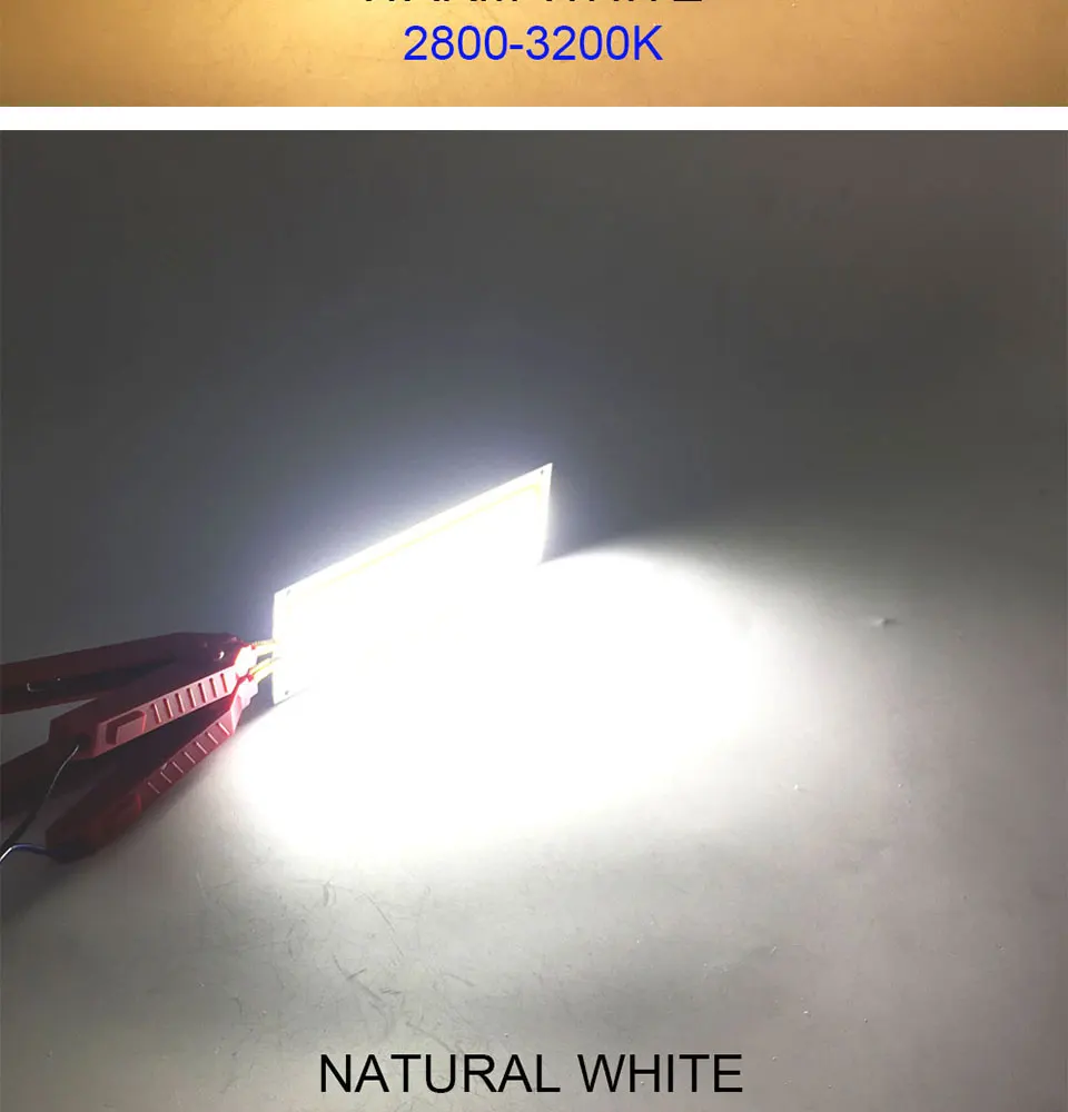 COOLEEON 12036mm COB LED Bulb DC 12V 10W Light Emitting Diode Red Blue Warm Natural Cool White LED Lamp for DIY Car Lighting (10)