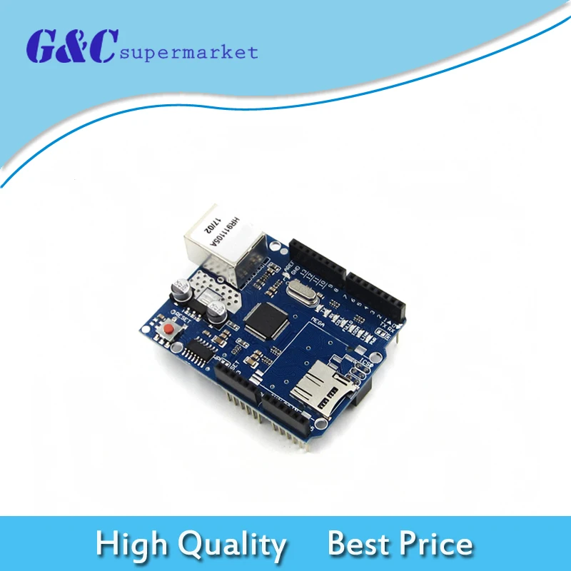 

Ethernet W5100 Network Expansion Board SD Card Expansion Ethernet Shield for arduino Compatible with UNO R3