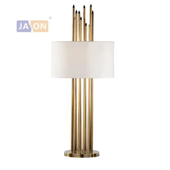 

e27 led Nordic Stainless Steel Fabric White Gold LED Lamp.LED Light.Table Lamp.Desk Lamp.LED Desk Lamp For Bedroom