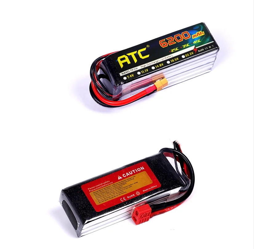 

RC battery 6200mAh22.2V25c 6S aerial car model multi-axis multi-rotor plant protection drone