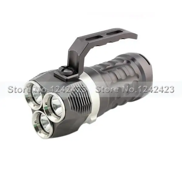 Free Shipping 1PC Sofirn MS5 Diving Flashlight Depth of 80m 3x Cree Xm-l U2 LED 3 Modes 3800 Lumens torch (4 x 18650) | Лампы и