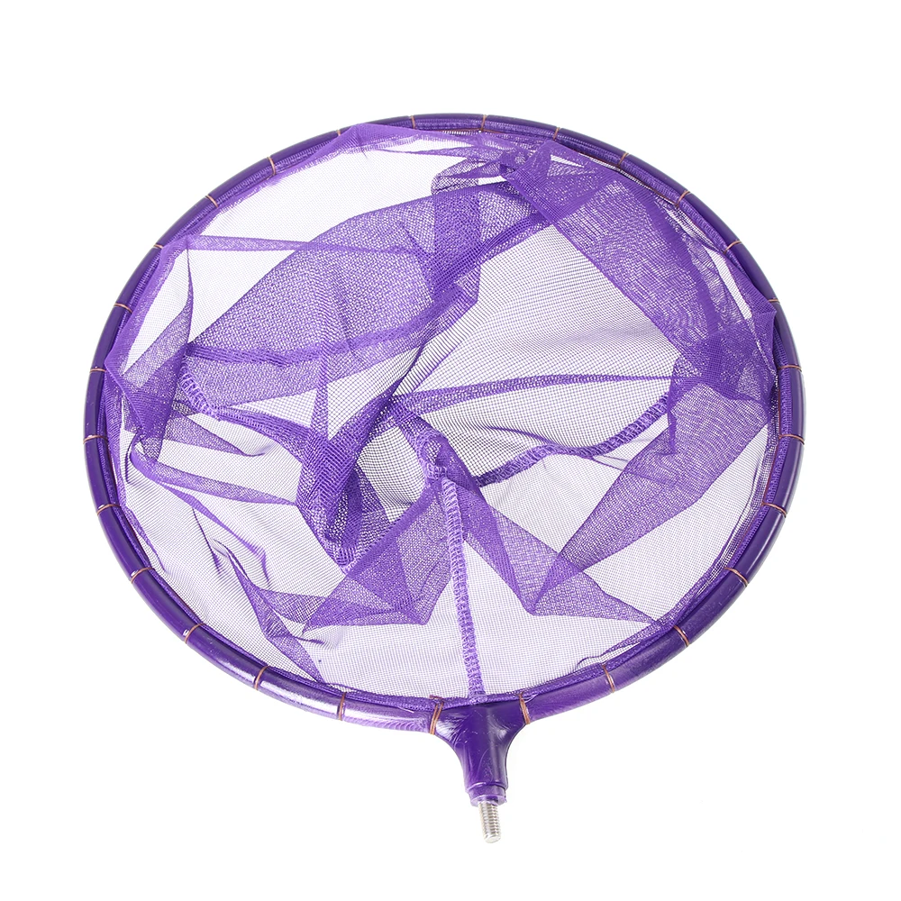 

1Pcs Portable Stainless Steel Folding Net Fishing Landing Net Nylon Retractable Fish Net-D25/45cm Random Color