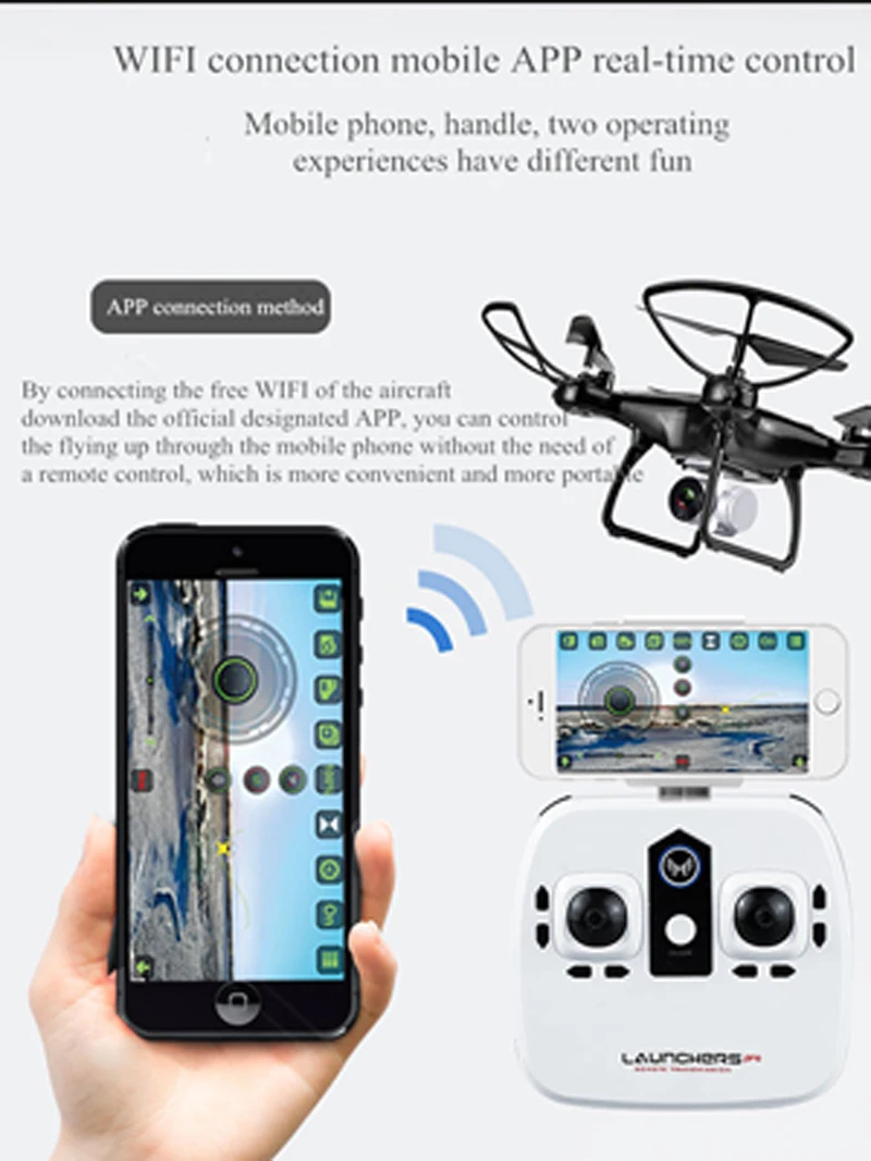 

RC Helicopter Drone with HD 1080P WIFI FPV Selfie Camera Professional Drone Folding Quadcopter 25 minutes play time