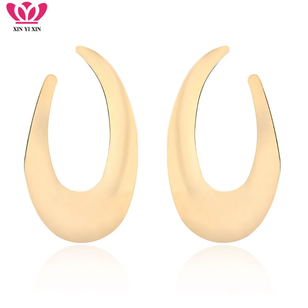 Большая Золотая Геометрическая круглая серьга для женщин эффектная необычная преувеличенная Серьга для женщин Новая мода ювелирные изделия подарок на выпускной