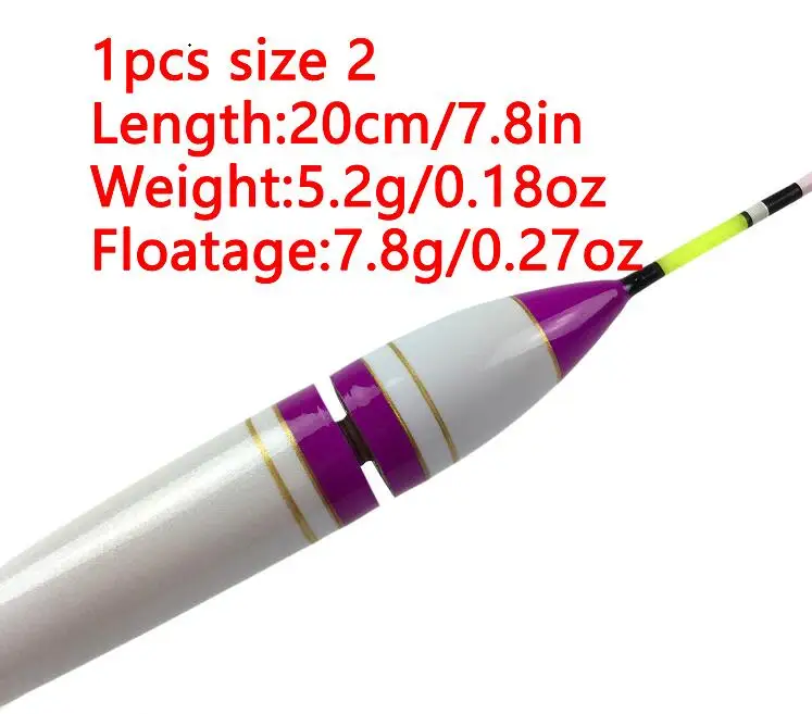 1 шт. 4 г-11 г № 1~ № 3 светодиодный поплавков пробкового дерева освещения электронный Рыбалка поплавок рок морской Световой Glow рыбалка буй рыболовные принадлежности поплавок поплавки для рыбалки - Цвет: 1pcs size 2